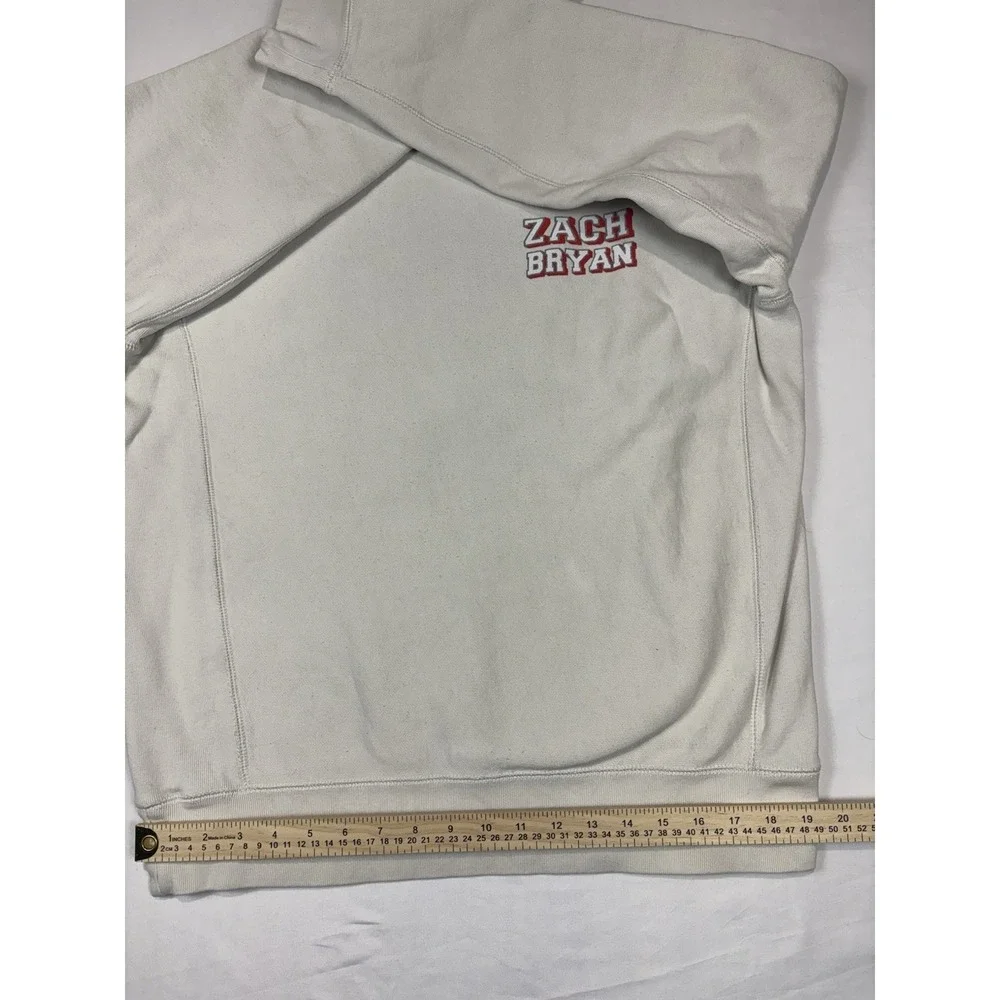 ZACH BRYAN OFFICAL MERCH AMERICAN HEARTBREAK SWEATSHIRT Men Size L Thick Country - Picture 9 of 12